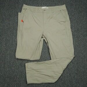 Duck Camp Pants Mens 38x33 Khaki Hiking Hunting Outdoors Cordura Canvas Brush